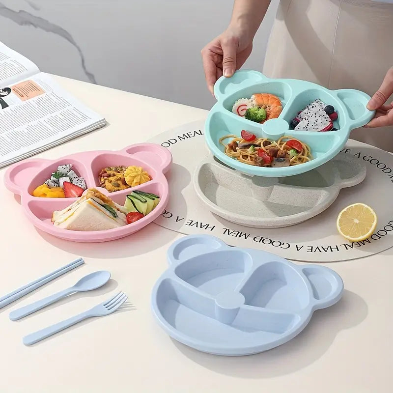 Reusable Children Meal Plate and Spoon