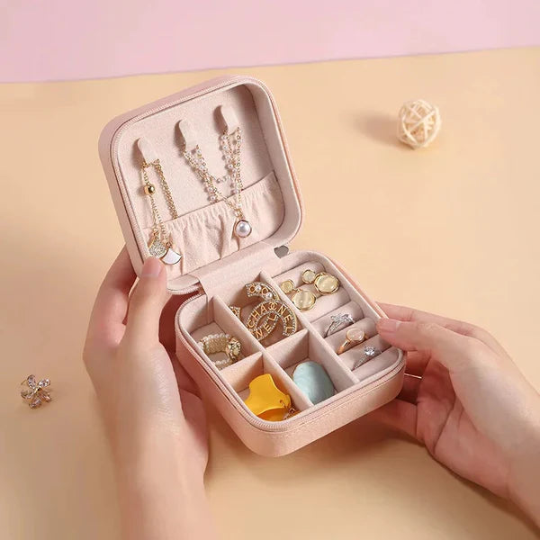 Mini Travel Leather Jewelry Box