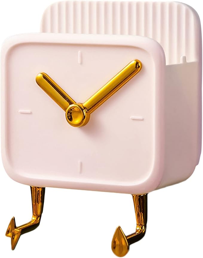 Wall Mounted Clock Style Accessories Holder With Hooks