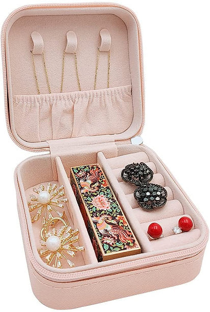 Mini Travel Leather Jewelry Box