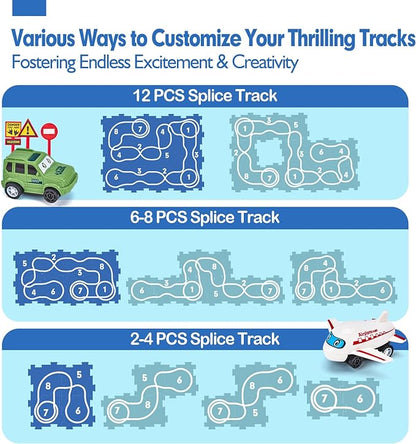 Puzzle Racer Kids Car Track Set