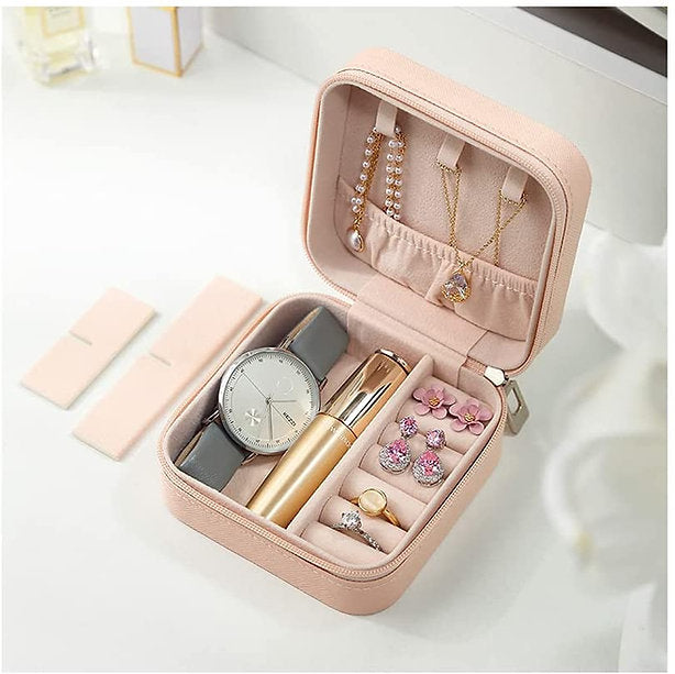 Mini Travel Leather Jewelry Box