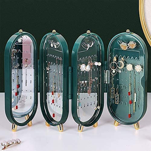 Foldable Jewelry Box with Mirror