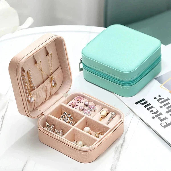 Mini Travel Leather Jewelry Box