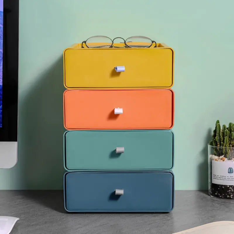 Multifunctional Four Drawers Storage Organizer