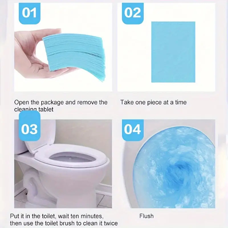 Toilet Bowl and Floor Cleaning Sheets 1 pack (10 sheets)