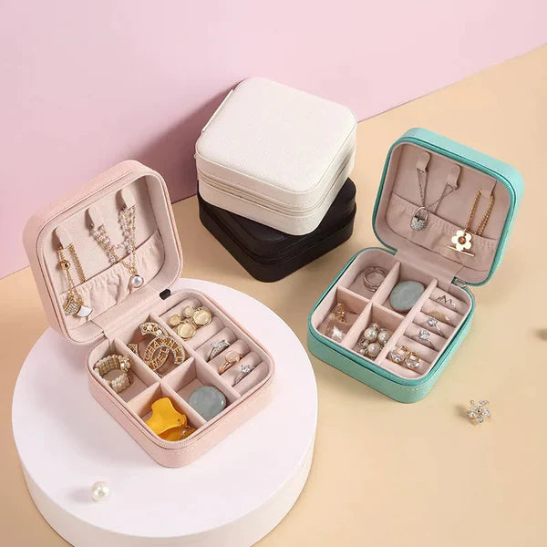 Mini Travel Leather Jewelry Box