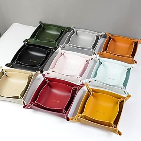 Portable Leather Trays