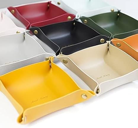 Portable Leather Trays