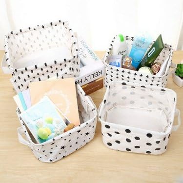 Foldable Mini Fabric Storage Basket