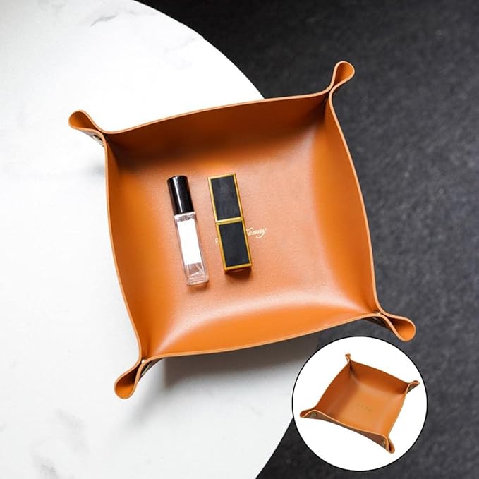 Portable Leather Trays