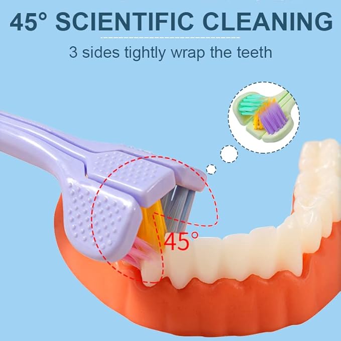 Three sided Soft Bristle Toothbrush