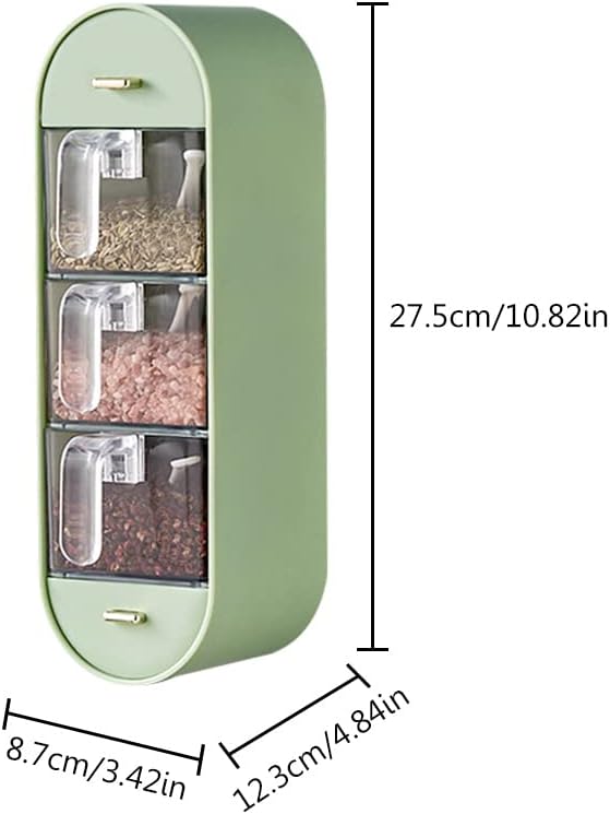 Wall-Mounted 05 Layer Kitchen Spices Organizer