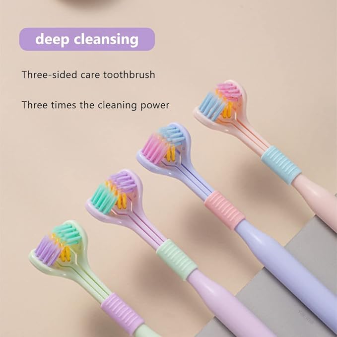 Three sided Soft Bristle Toothbrush