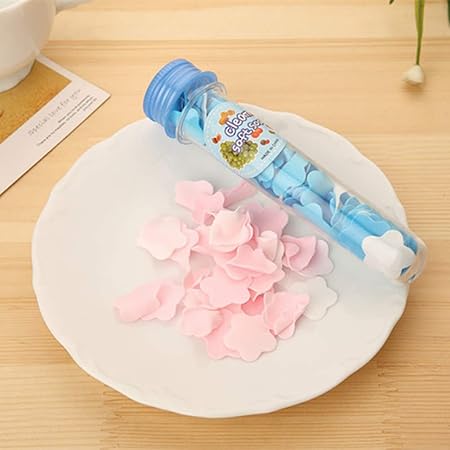 Flowered Shaped Disposable Mini Paper Soap Bottle