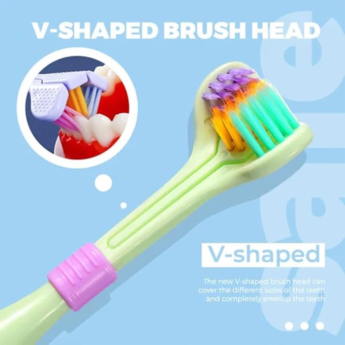 Three sided Soft Bristle Toothbrush