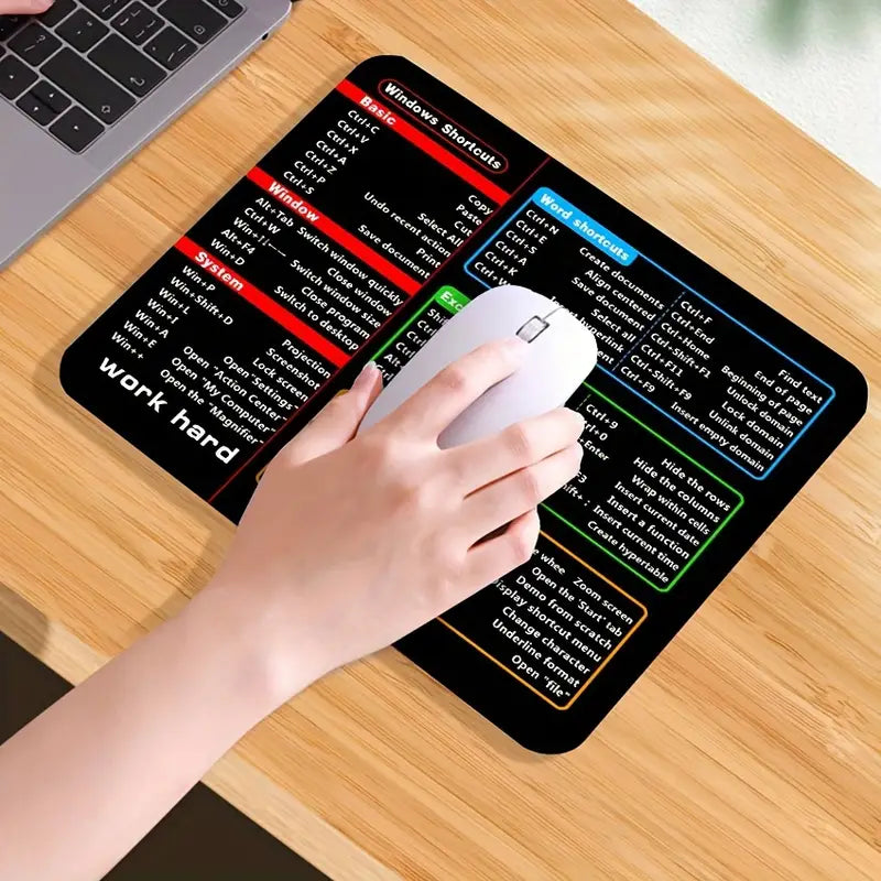 Anti-slip Keyboard Shortcuts Mouse Pad