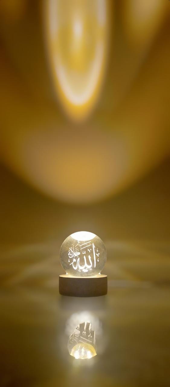 3D Crystal Ball Lamp Different Design for Muslim Lovers