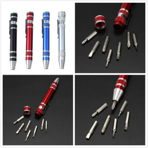 8 In 1 Pocket Pen Screw driver