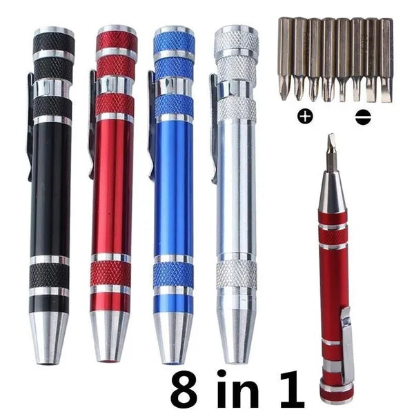 8 In 1 Pocket Pen Screw driver