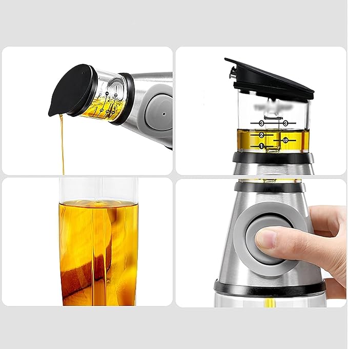 Manual Hand Press Oil and Vinegar Dispenser