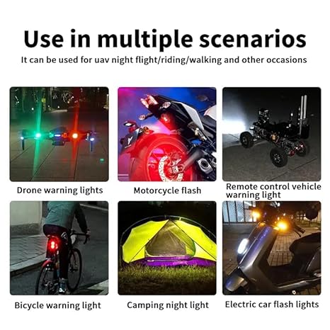 Multicolour Bike Sight Warning Lights