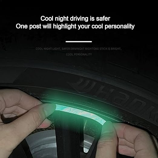 Car Tyre Reflective Stickers (20 Strips)