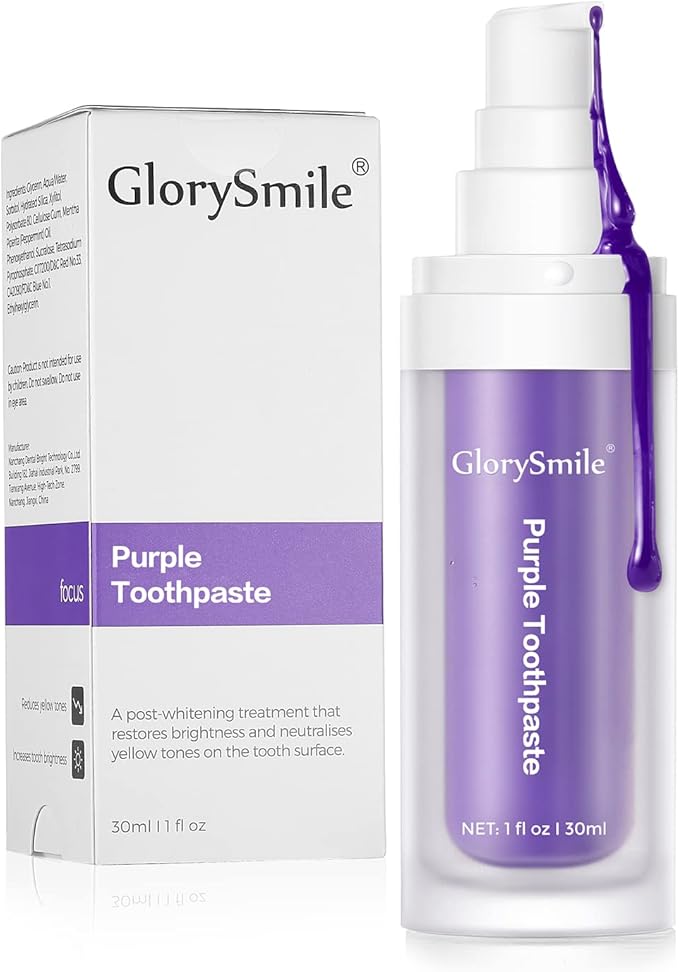 Dental Purple Toothpaste for Teeth Whitening