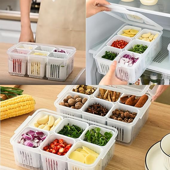 Six Portion Fruits and Vegetables Organizer