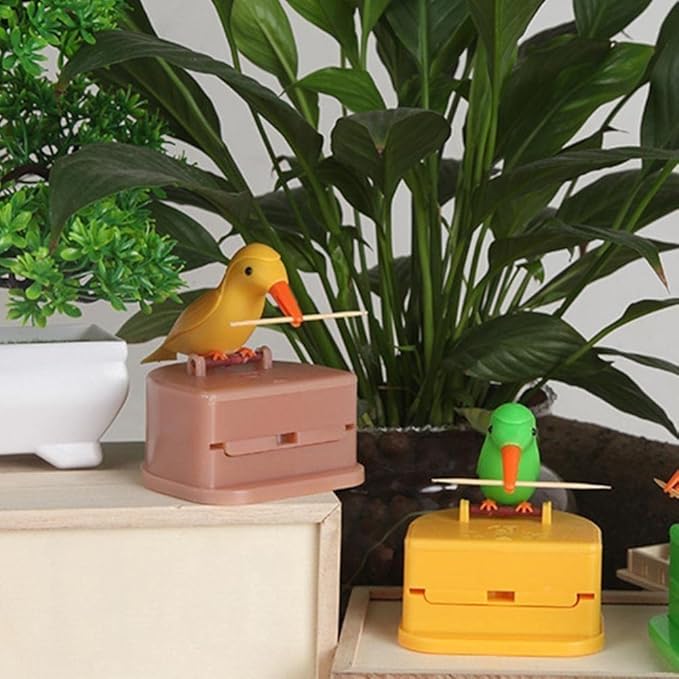 Automatic Bird Shape Toothpick Holder