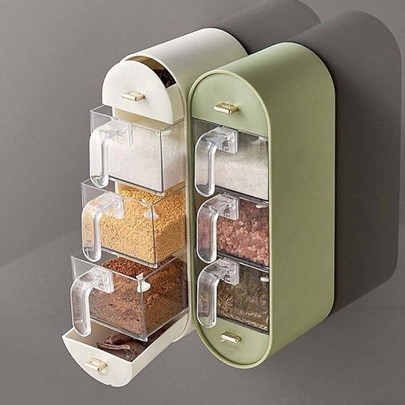 Wall-Mounted 05 Layer Kitchen Spices Organizer