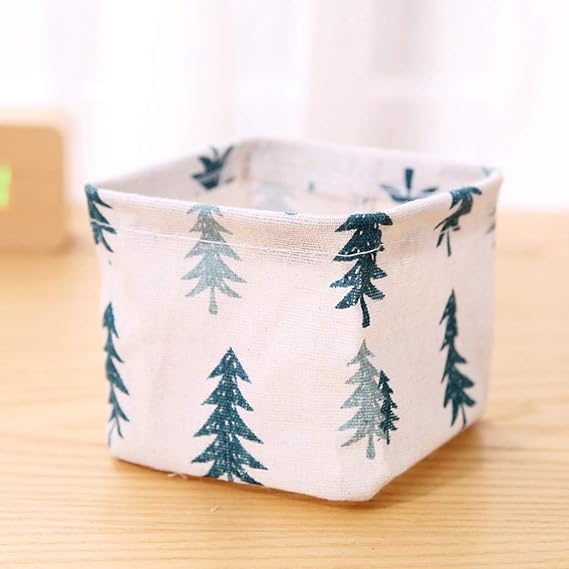 Foldable Mini Fabric Storage Basket