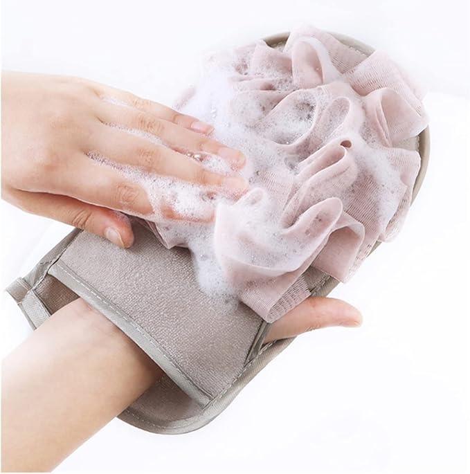 2 in 1 Exfoliating Bath Gloves