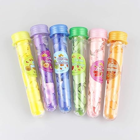 Flowered Shaped Disposable Mini Paper Soap Bottle