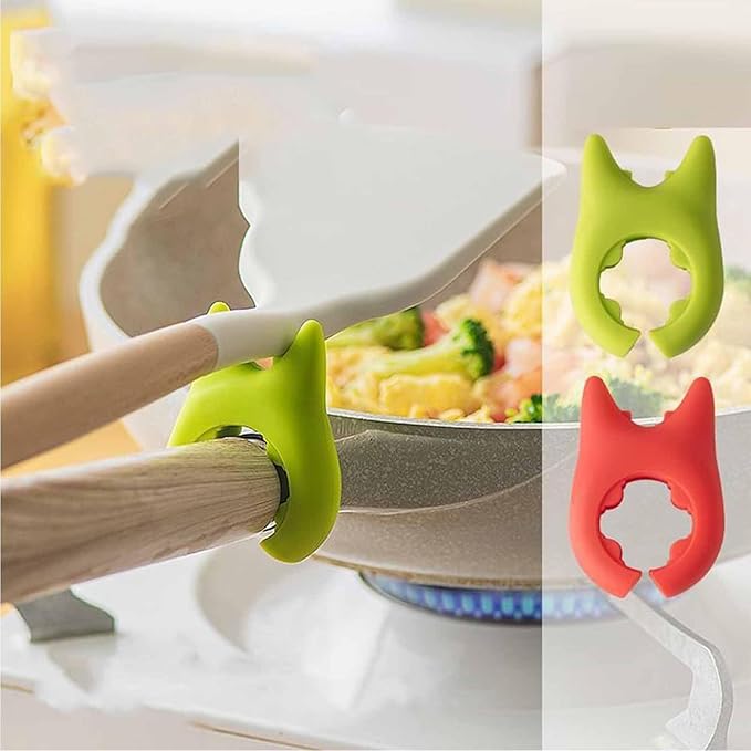 Silicone Kitchen Pan and Spoon Holder