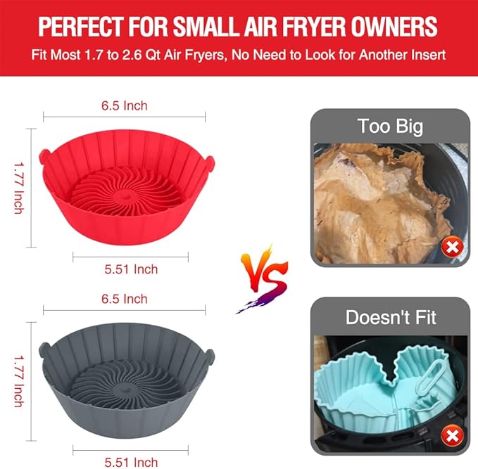 Silicone Air Fryer Baking Tray