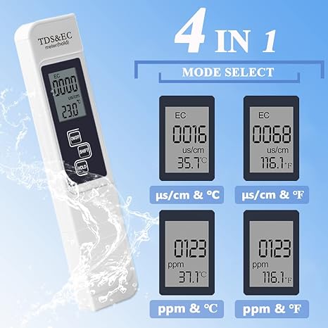 TESTER FOR WATER QUALITY AND TEMPERATURE