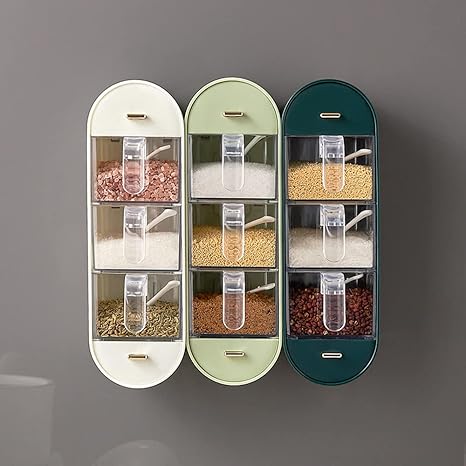 Wall-Mounted 05 Layer Kitchen Spices Organizer