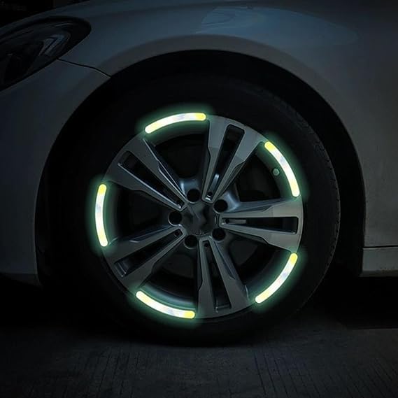 Car Tyre Reflective Stickers (20 Strips)