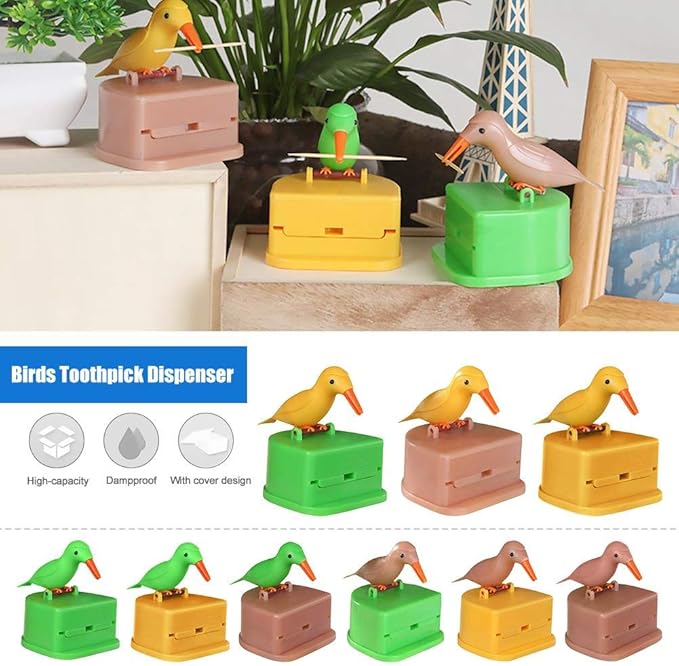 Automatic Bird Shape Toothpick Holder