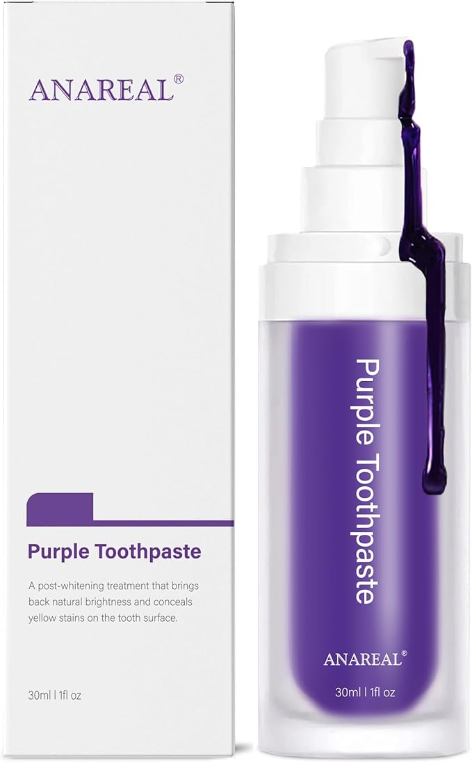 Dental Purple Toothpaste for Teeth Whitening