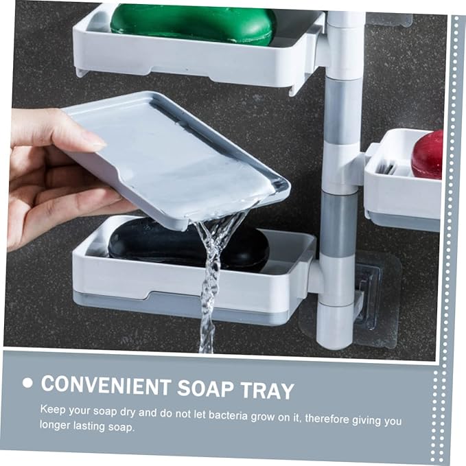 Wall Mounted 03 Tiers Soap Holder