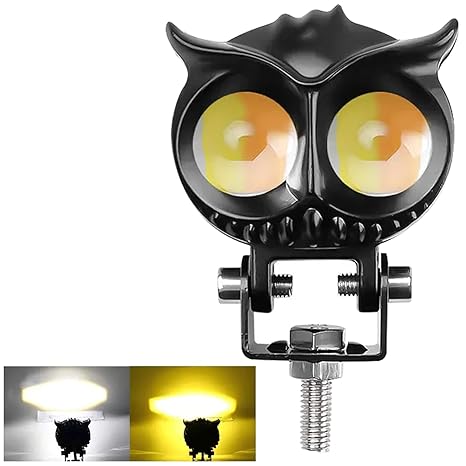 Owl Shape Motorcycle Dual Colour Fog Light