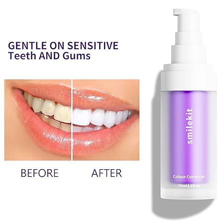 Dental Purple Toothpaste for Teeth Whitening