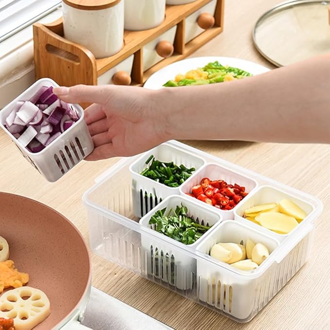 Six Portion Fruits and Vegetables Organizer