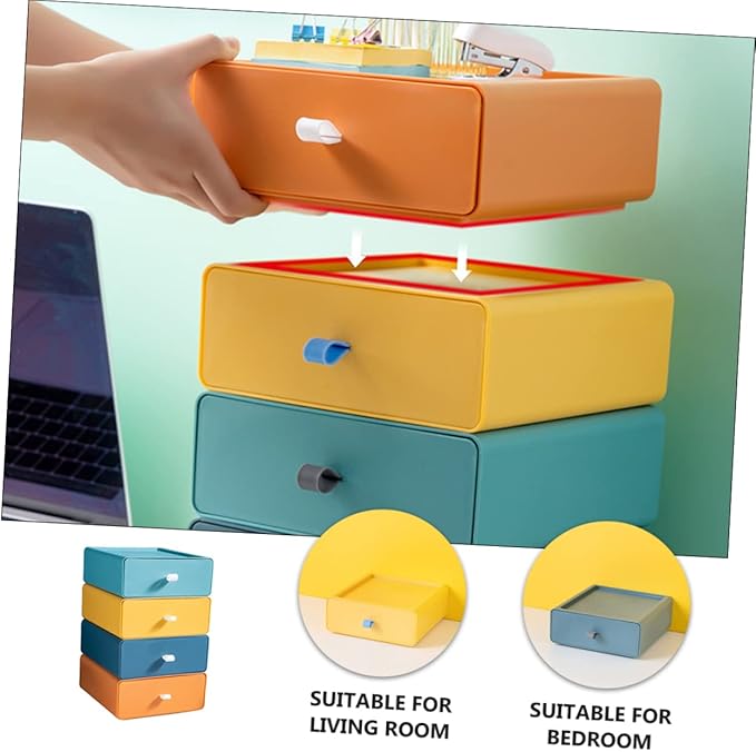 Multifunctional Four Drawers Storage Organizer