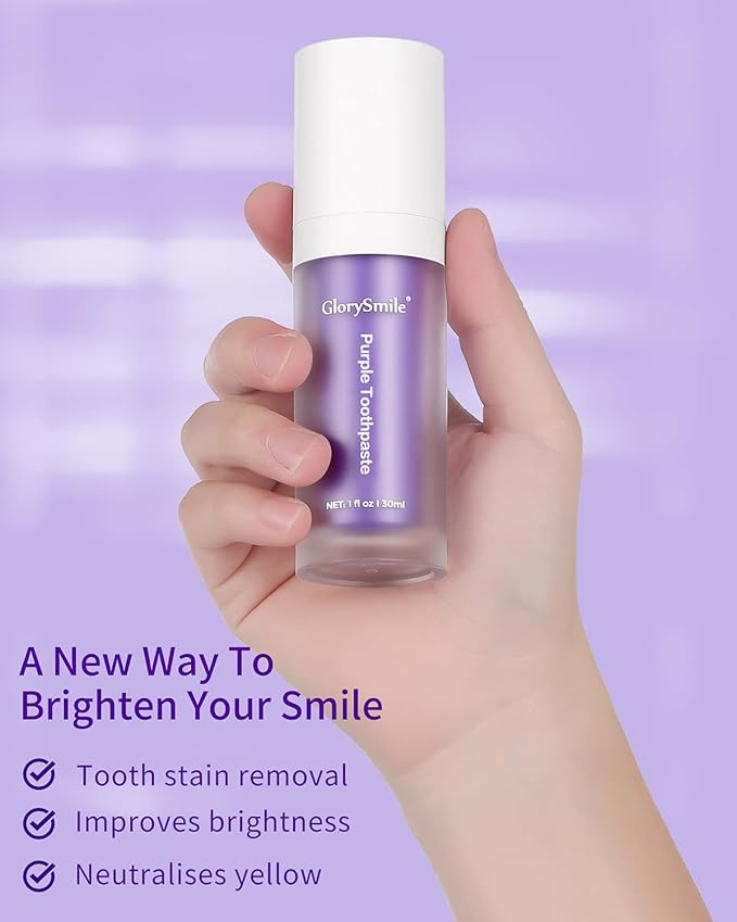 Dental Purple Toothpaste for Teeth Whitening