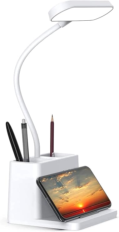 Chargeable LED Desk Lamp with Pen Holder