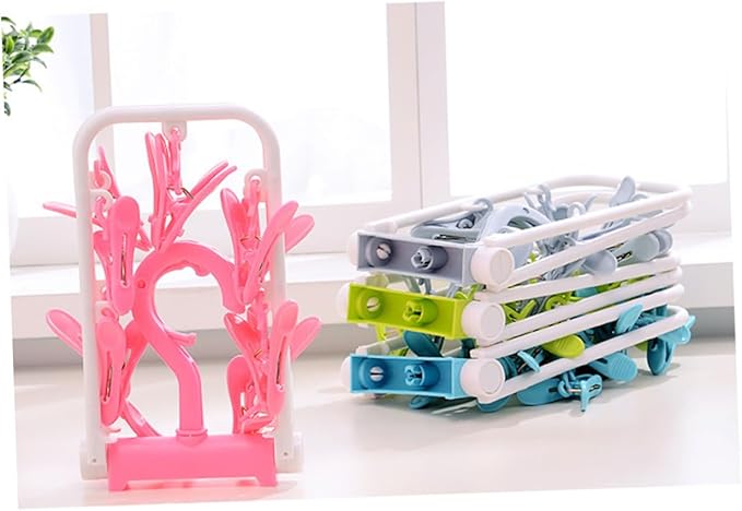 12 Clip Folding Drying Rack