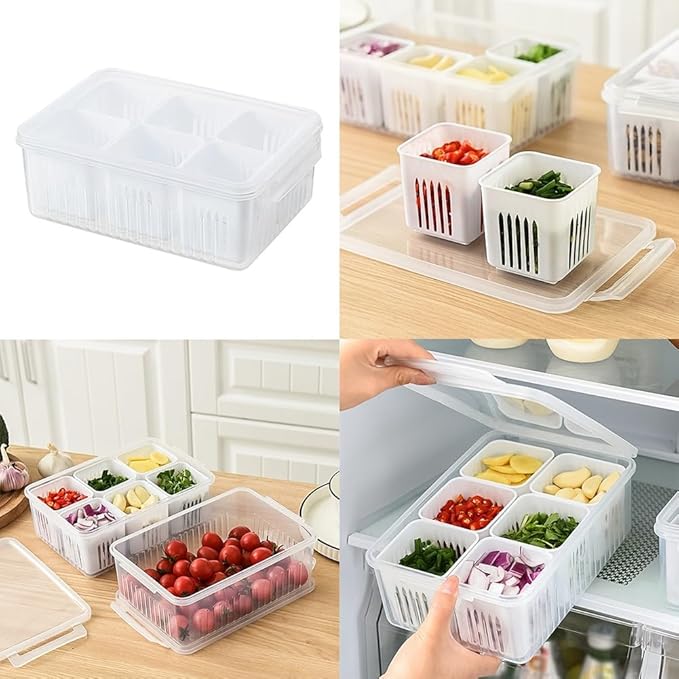 Six Portion Fruits and Vegetables Organizer